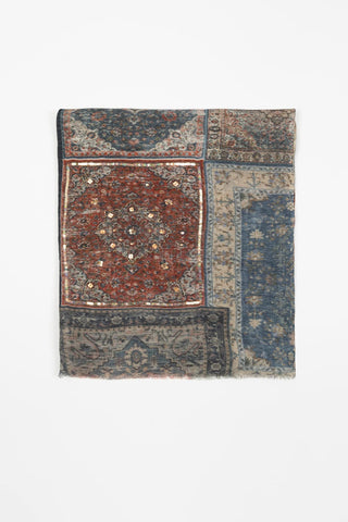 Ivrea patchwork scarf