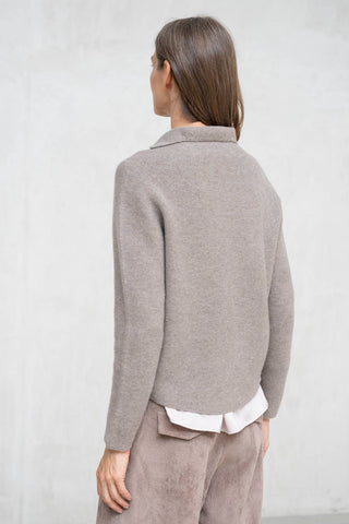 Jersey lana cashmere Trento topo