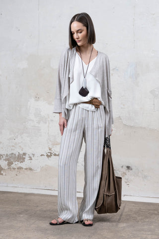 CHAQUETA ELISA GRIS PUNTO