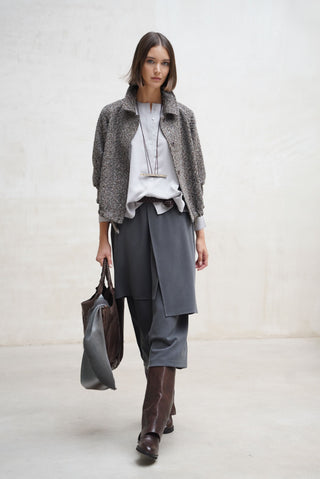 Cazadora Novara jaspeado gris