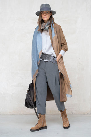 Pearl grey Fermo blouse