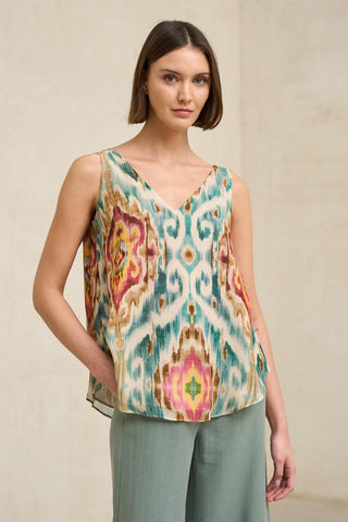 Blusa Zafira Estampado Ikat