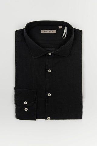 Camisa GUY negra de algodón ligero