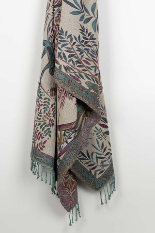 Fular Taleva multicolor de algodón y lana