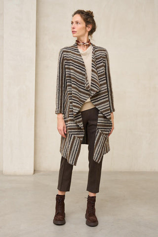 Fervala striped coat