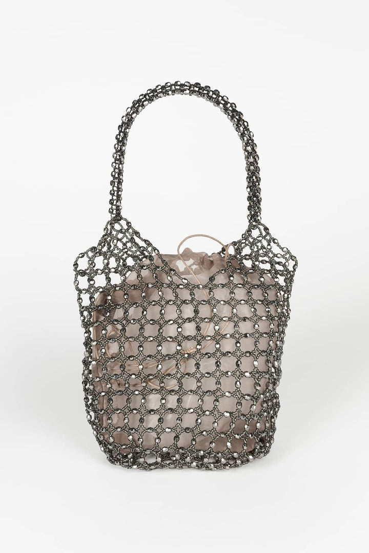 Metallic mesh Lysenne bag