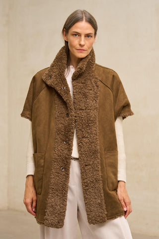 Alvoria reversible brown coat