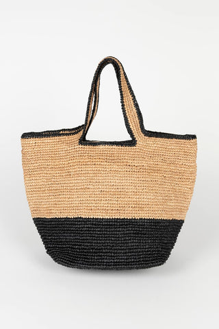 Bolso Nerida mini rafia negro