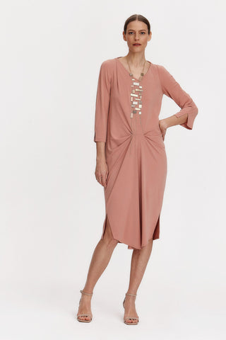 Vestido Huertel Rosa Empoeirado