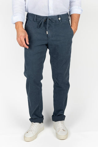 My Myths petrol blue trousers