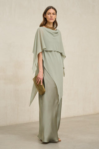 Vestido Kaedryn em verde sálvia