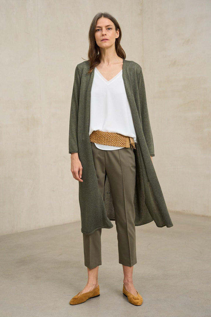 Casaco de malha verde-oliva Avelin