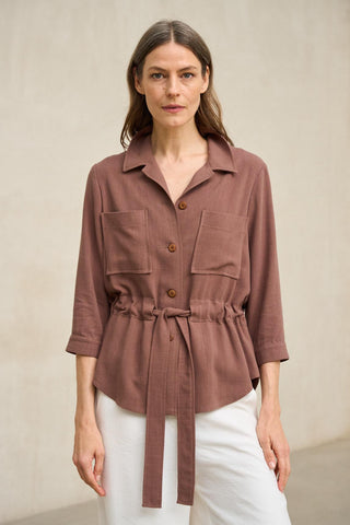 Casaco terracota Elvaya