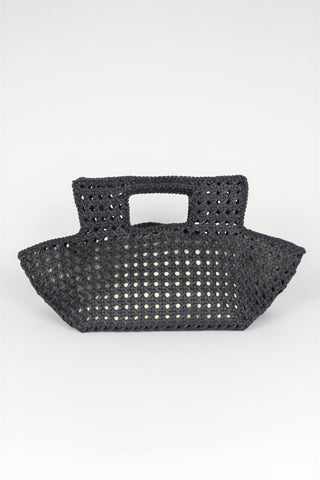 Bolso Saelis cuero gris antracita