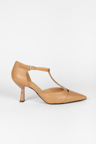 ZAPATO TACÓN PULSERA PIEL NUDE