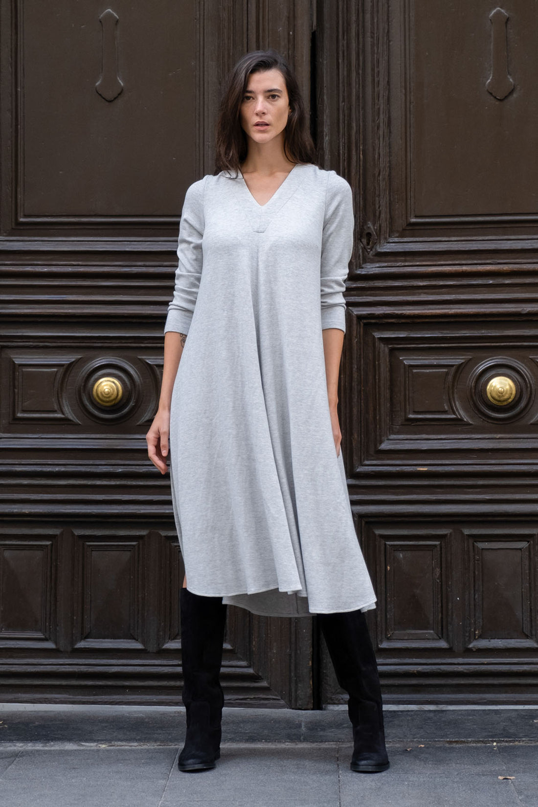 Vestido Orba Gris