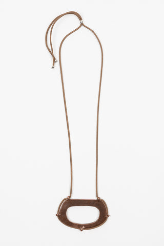 Oria brass necklace