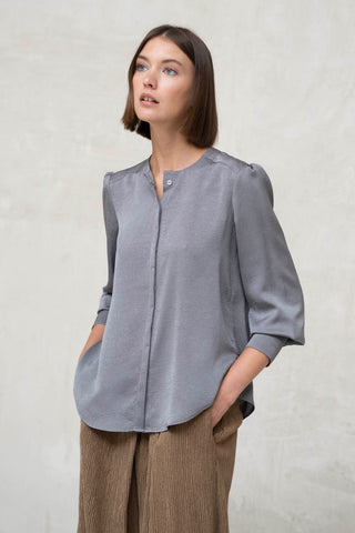 CAMISA CUELLO CAJA GRIS MEDIO