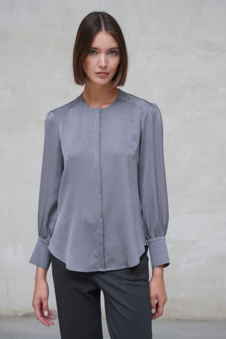 CAMISA CUELLO CAJA GRIS MEDIO