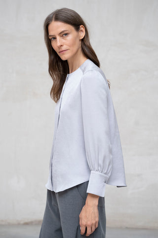 CAMISA CUELLO CAJA GRIS PERLA