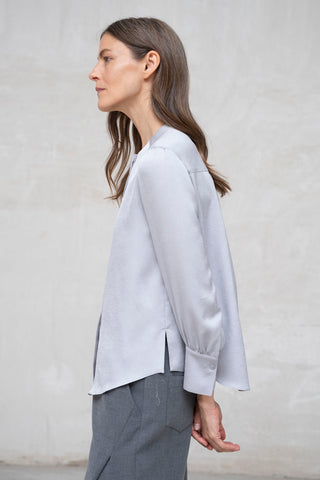 CAMISA CUELLO CAJA GRIS PERLA