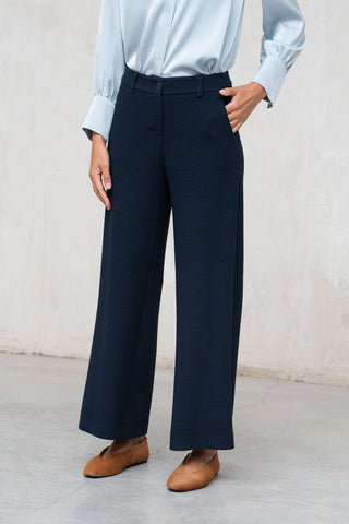 PANTALÓN RECTO AZUL MARINO