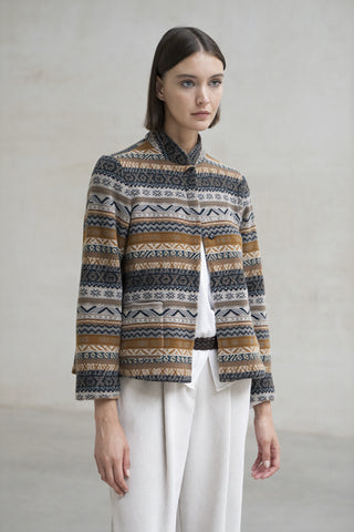 CHAQUETA URBINO JACQUARD GRISES