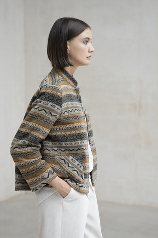 CHAQUETA URBINO JACQUARD GRISES