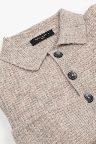 JERSEY BOTONES PUNTO HAMAKI BEIGE