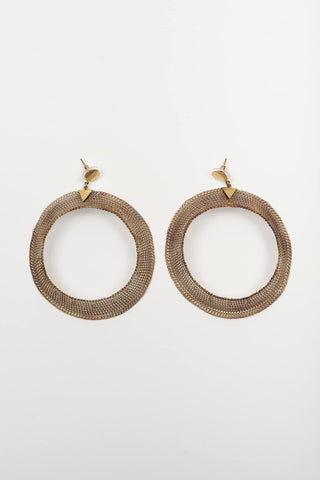 PENDIENTES MALLA TORNASOLADO