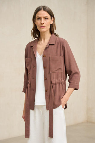 Chaqueta Elvaya terracota
