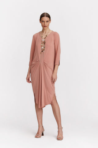 Vestido Huertel Rosa Empolvado