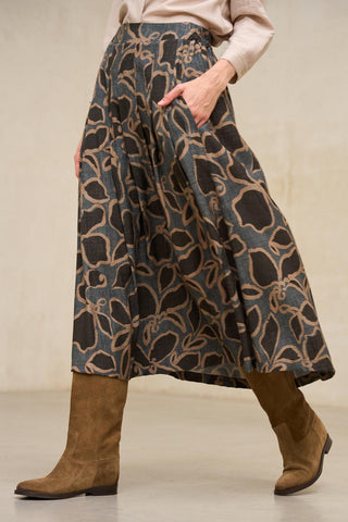 Saia Uris com estampado floral
