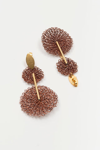 Pendientes Beltrio cobre rosado FL Private Collection