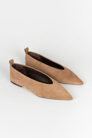 Wanda camel ballet flats