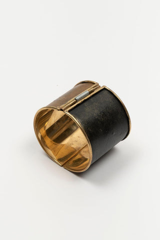 Brazalete Ortigueira antracita, bronce y latón FL Private Collection