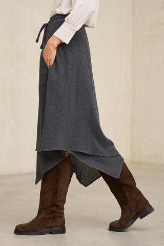 Naila charcoal grey skirt