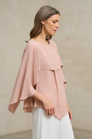 Blusa Támara rosa empolvado