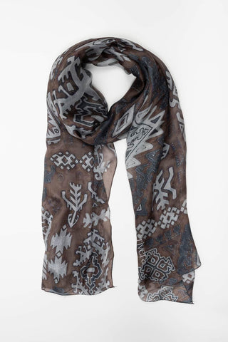 Brown Tavena scarf