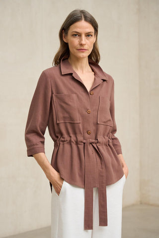 Chaqueta Elvaya terracota