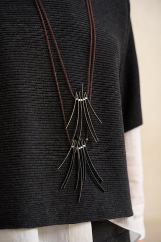 Collar Mirela antracita FL Private Collection