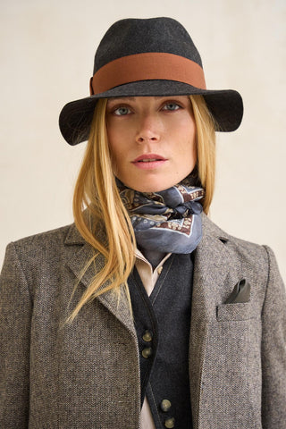 Daloa dark grey hat