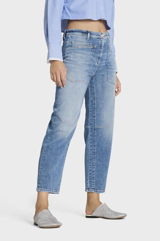 Vaquero Cambio O-Shape Cropped Ocean azul