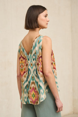 Blusa Zafira Estampado Ikat