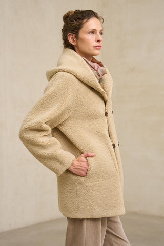 Abrigo Verdora beige reversible