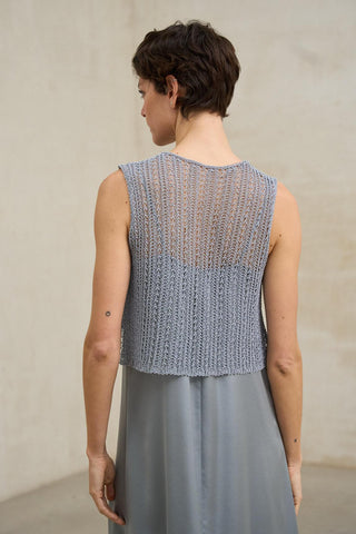 Erya steel blue vest