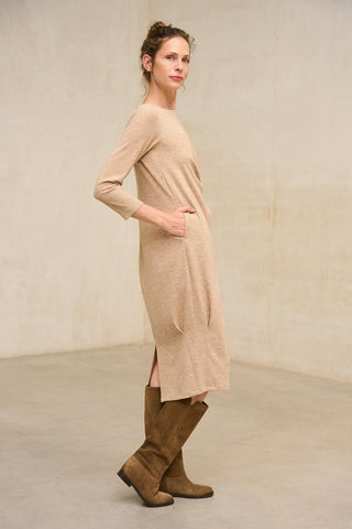 Vestido Belurena bege