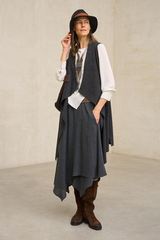 Naila charcoal grey skirt