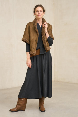 Maela charcoal gray skirt