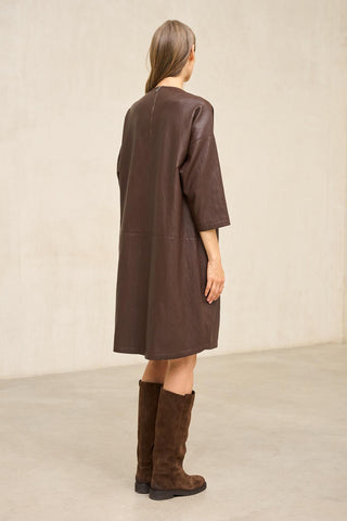 Vestido Mavendra castanho